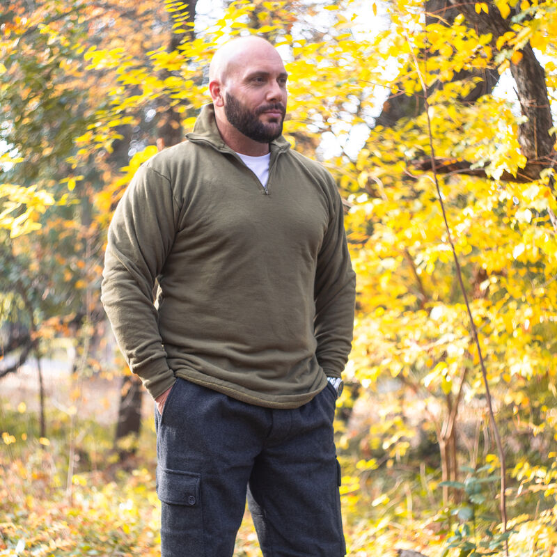 British Army 1/4 Zip Thermal Shirt | OD, , large image number 0